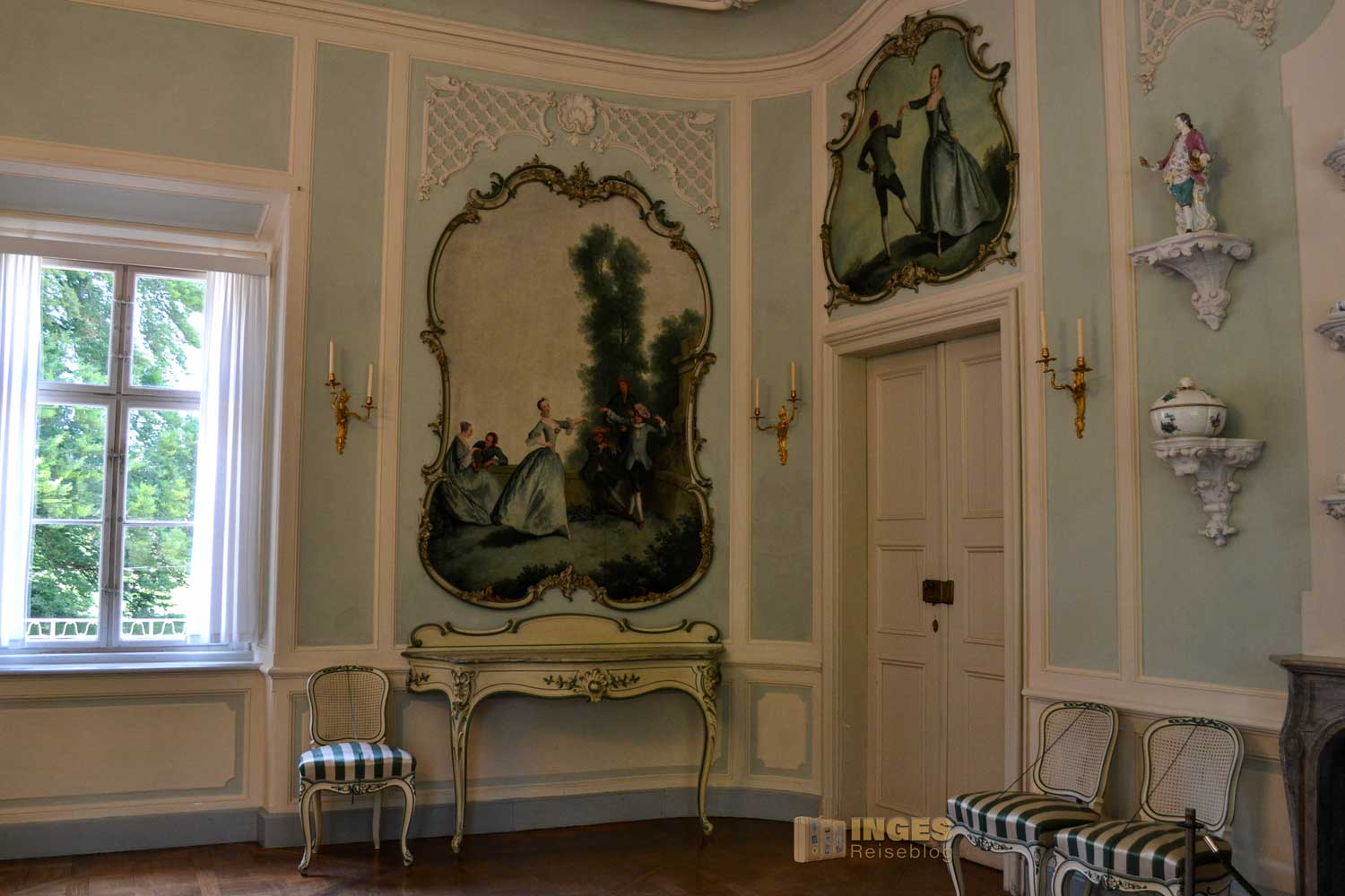 Der Watteau-Saal im Schloss Pillnitz