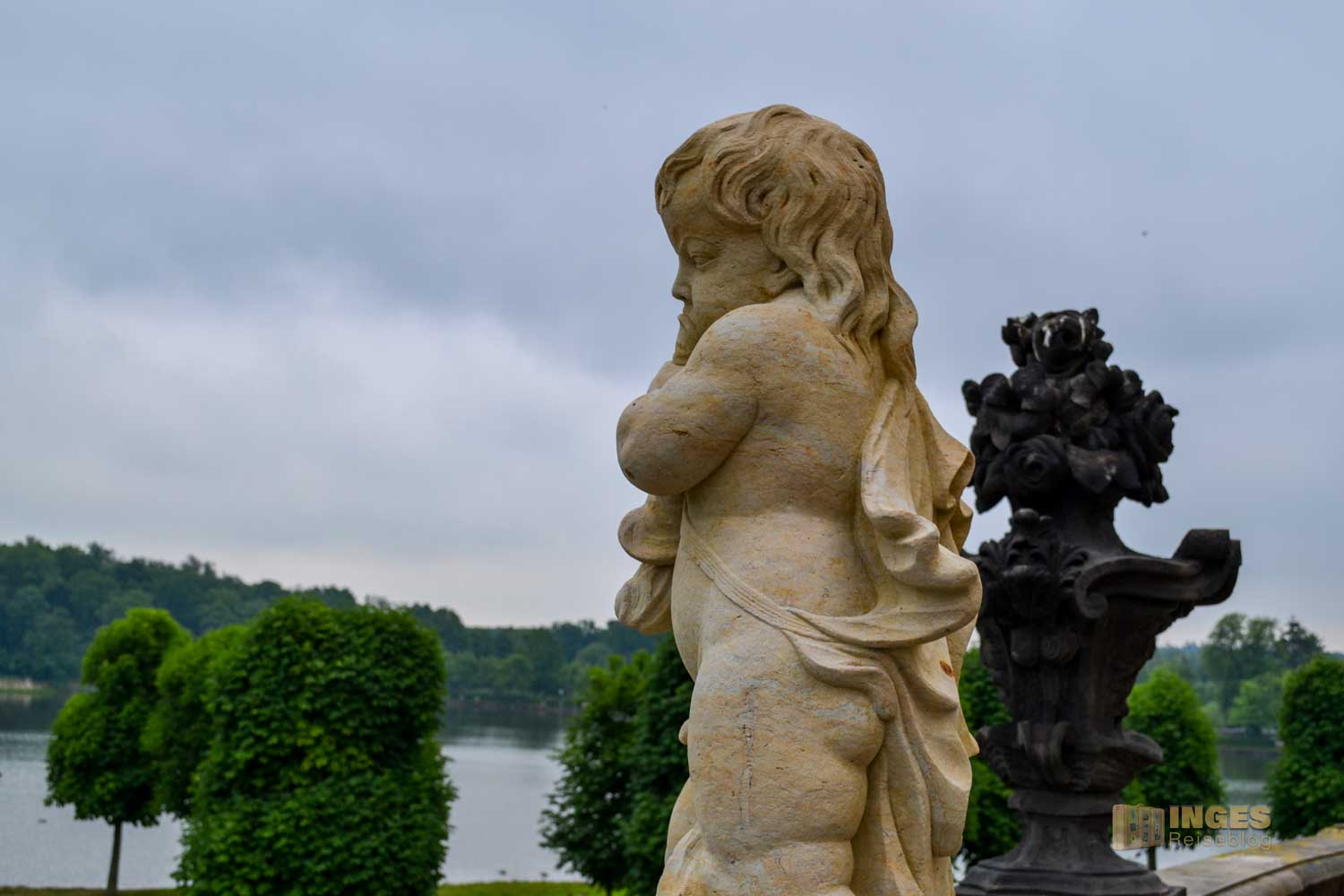 Skulpturenschmuck auf Schloss Moritzburg