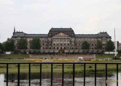 Blick von der Brühlschen Terrasse in Dresden