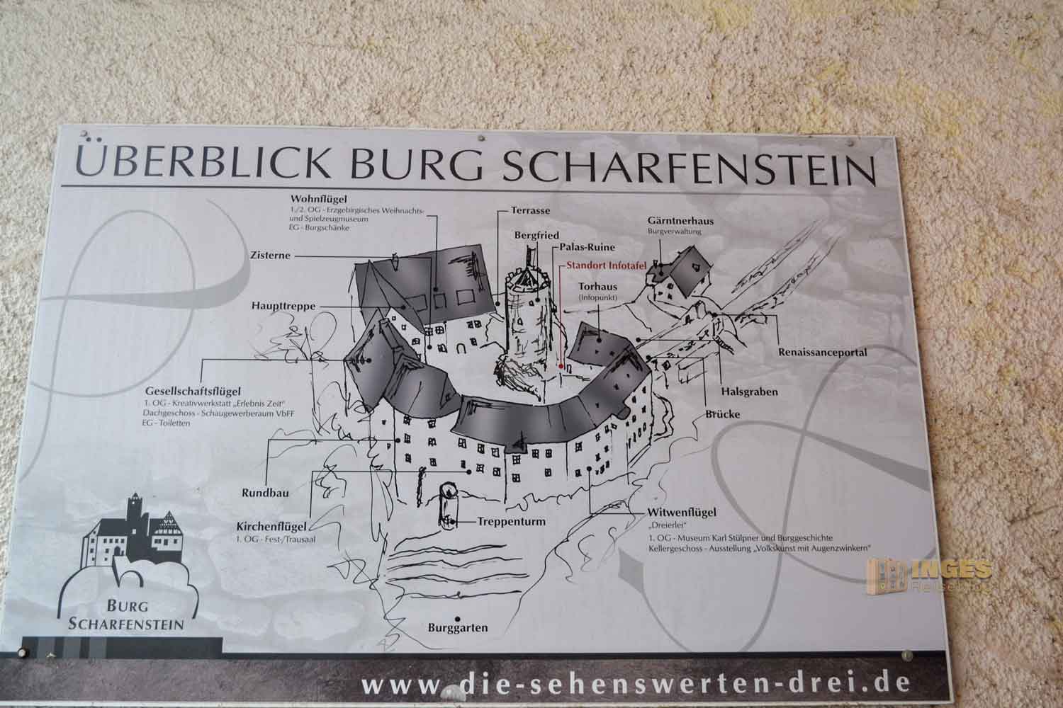 Überblick über Burg Scharfenstein in Sachsen 0052