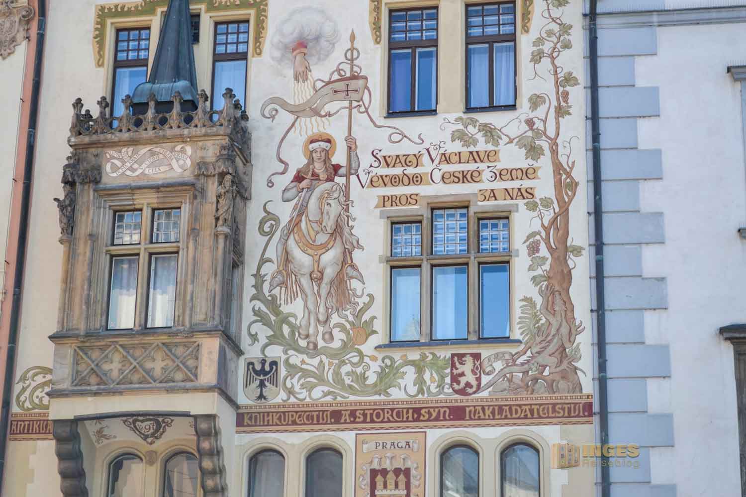 Haus Storch Altstädter Ring in der Altstadt Prag