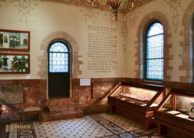 Die Jüdische Zeremonienhalle im Jüdischen Viertel in Prag