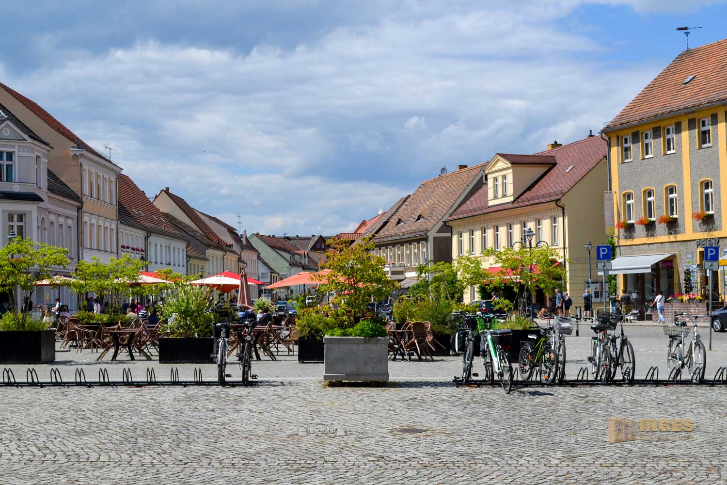 Marktplatz in Lübbenau im Spreewald