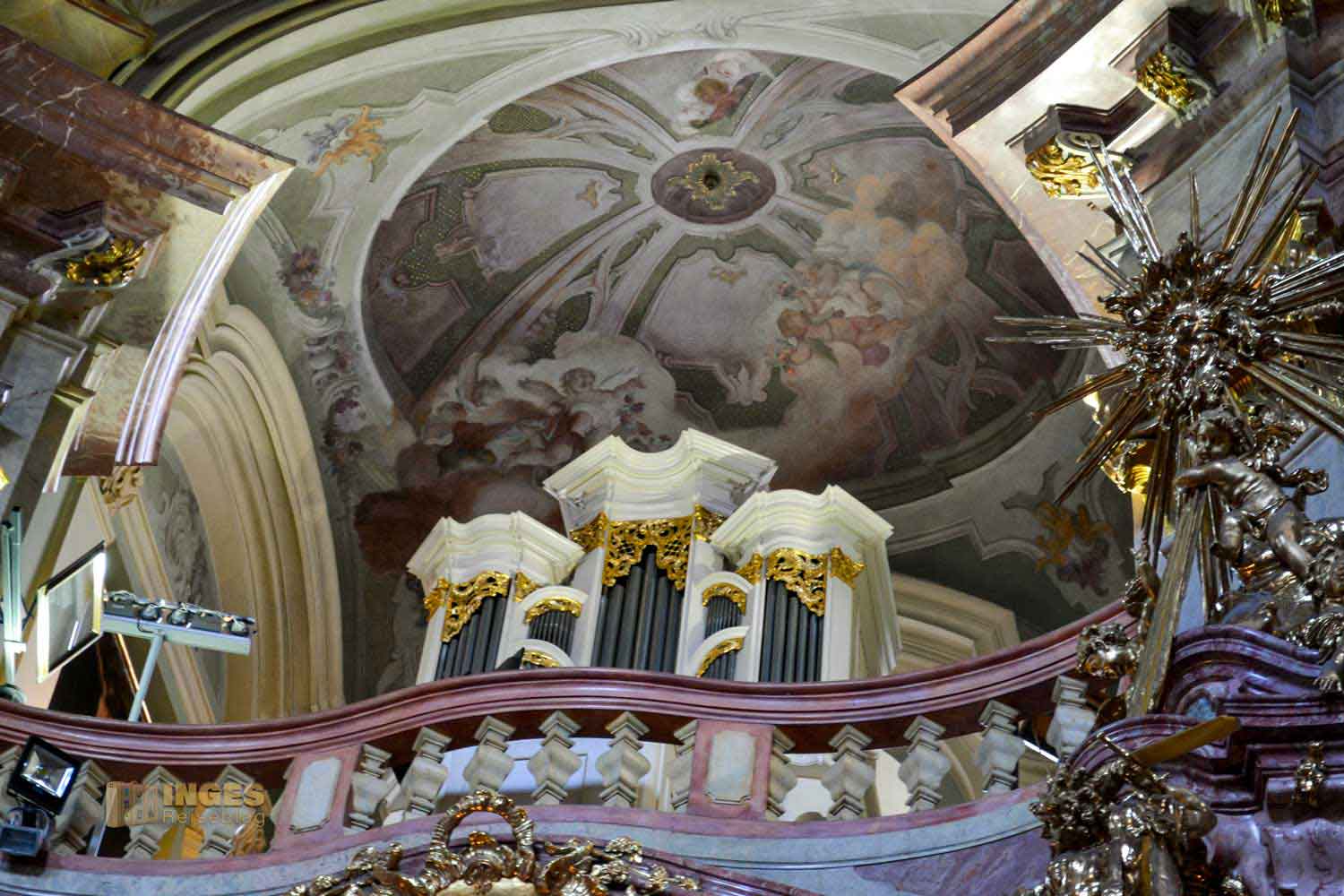 Orgel in der St.-Nikolaus-Kirche auf der Prager Kleinseite