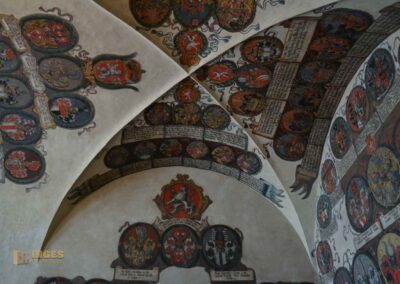 Die alten Landtafeln im Alten Königspalast auf der Prager Burg