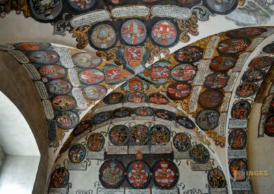 Die alten Landtafeln im Alten Königspalast auf der Prager Burg