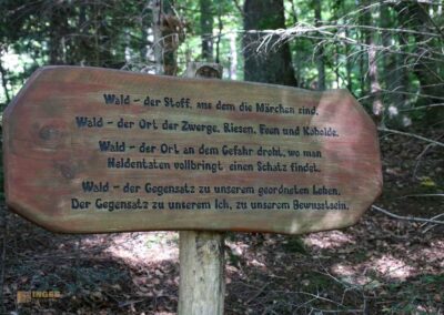 Koboldklinge am Waldlehrpfad am Herrenbachstausee
