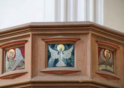 Kanzel in der St. Salvator Kirche in Nördlingen