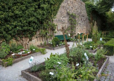 Garten hinter der Stadtmauer in Dinkelsbühl