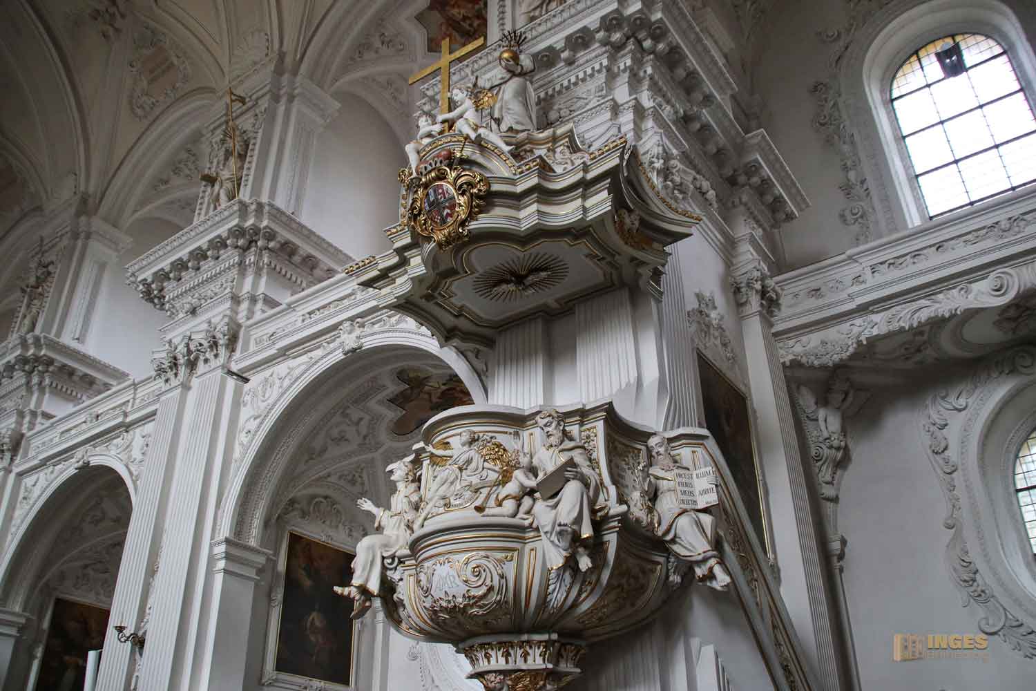 Kanzel in der Wallfahrtskirche Schönenberg bei Ellwangen