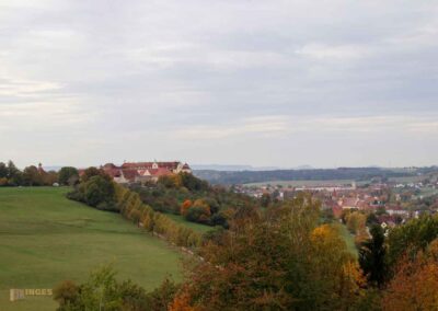 Schloss ob Ellwangen und Ellwangen