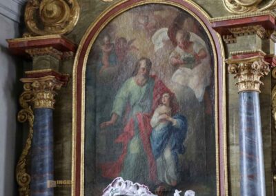 Fayence-Altar in der St.-Antonius-Kapelle in Schrezheim