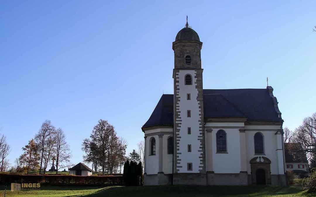 Die Wallfahrtskirche St. Maria auf dem Hohenrechberg