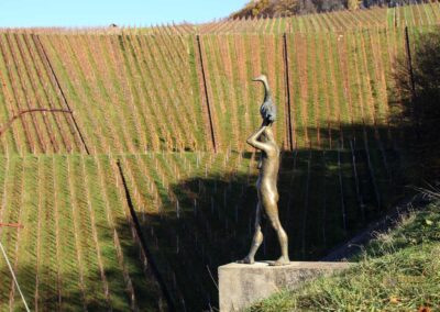 Frau mit Gans Skulpturenpfad Strümpfelbach 0638
