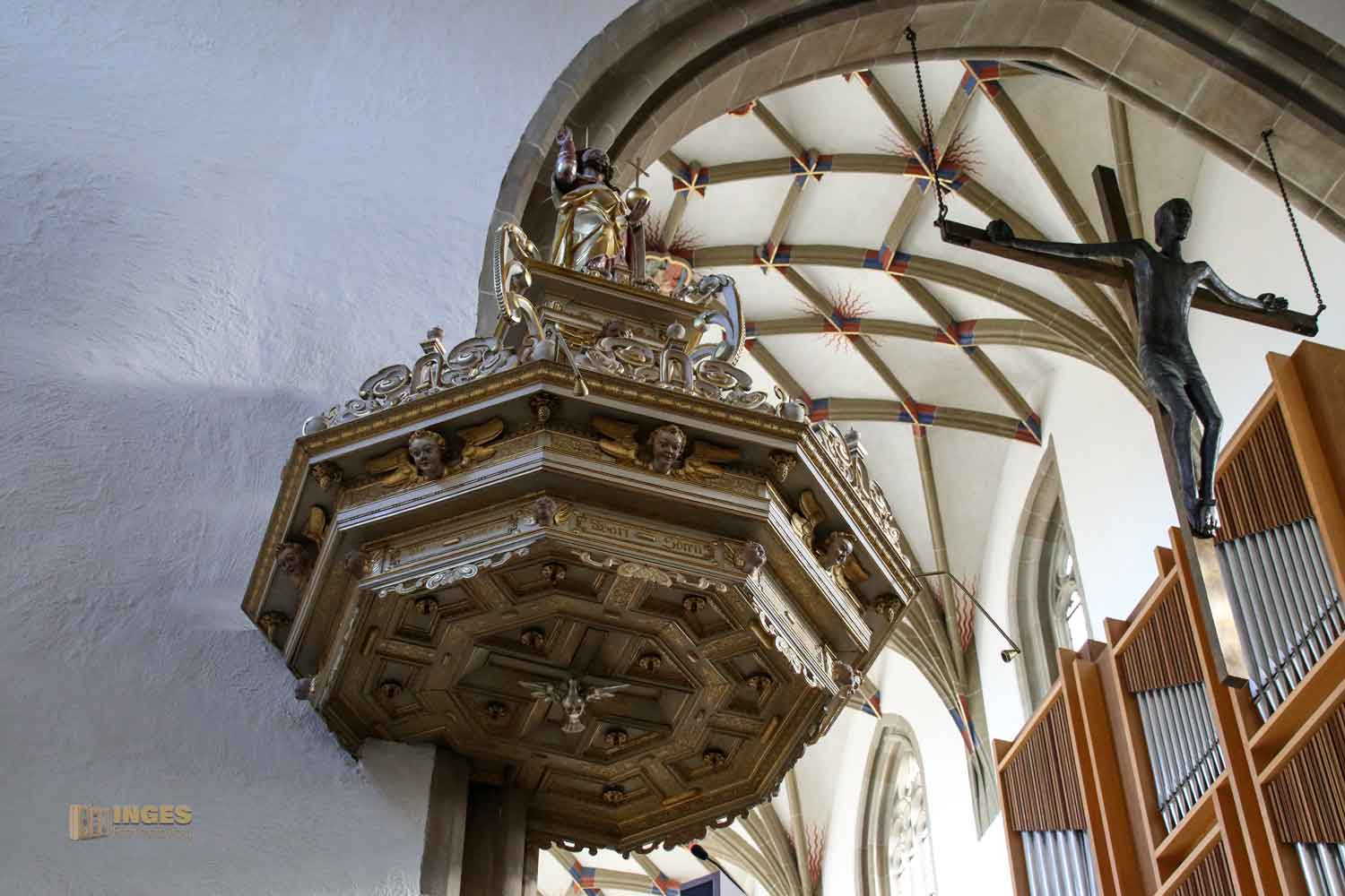 Kanzel Stadtkirche Schorndorf 0093