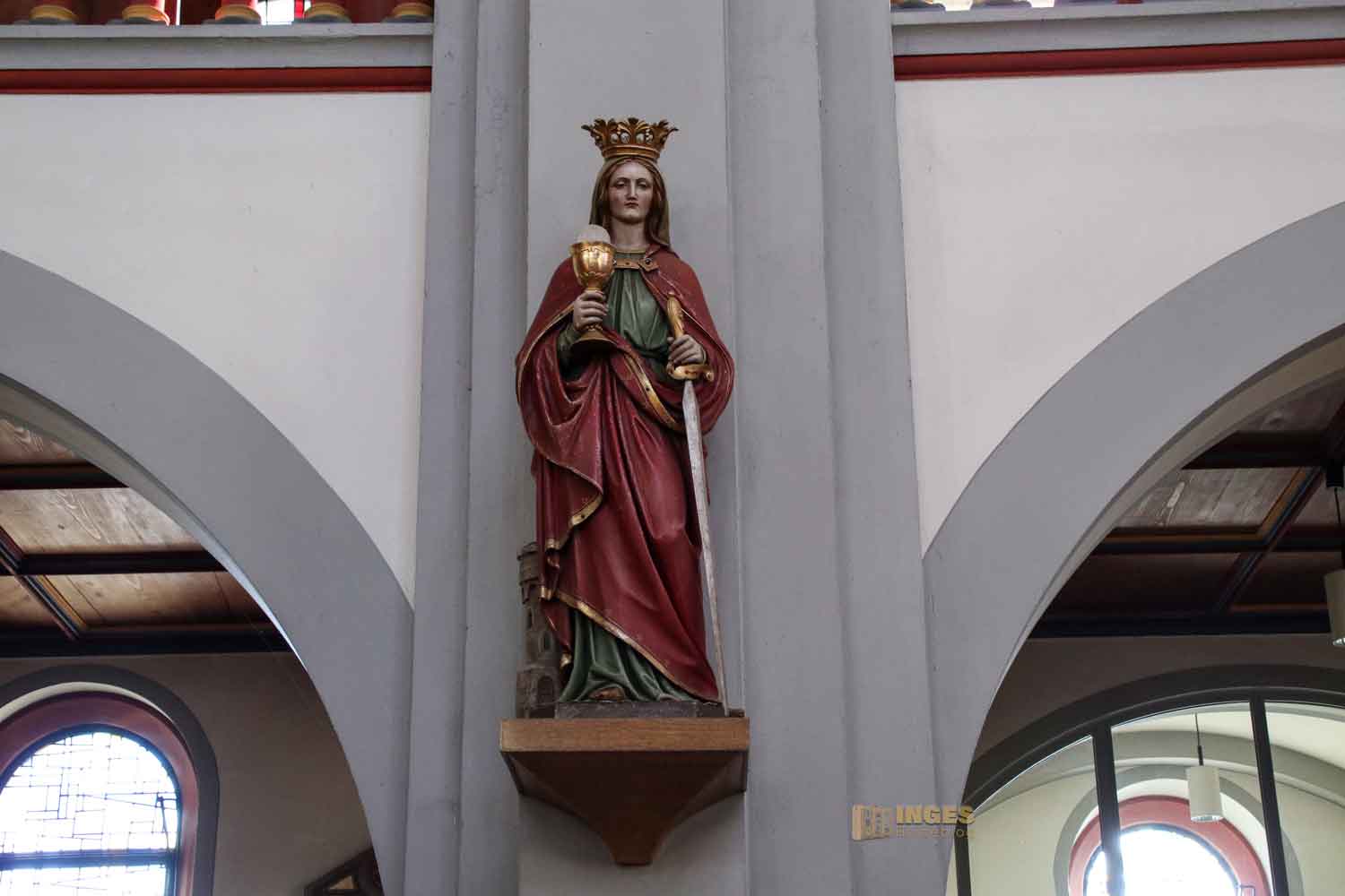 Hl. Barbara St. Laurentiuskirche Waldstetten 0118