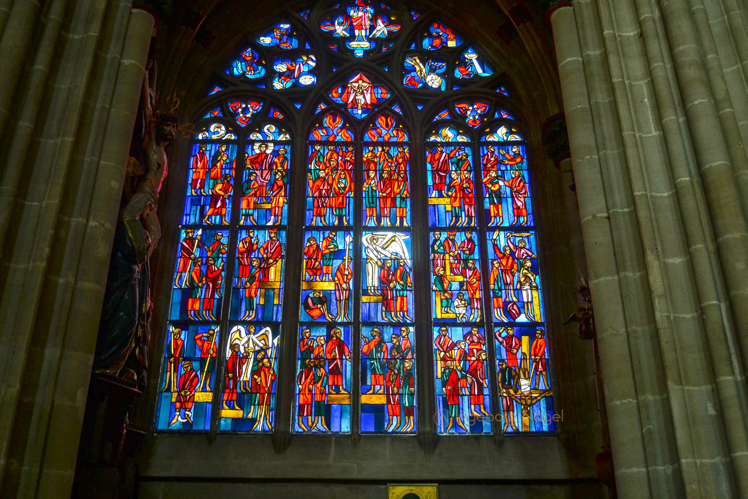 Glasfenster Hl.-Kreuz-Münster Schwäbisch Gmünd 0741