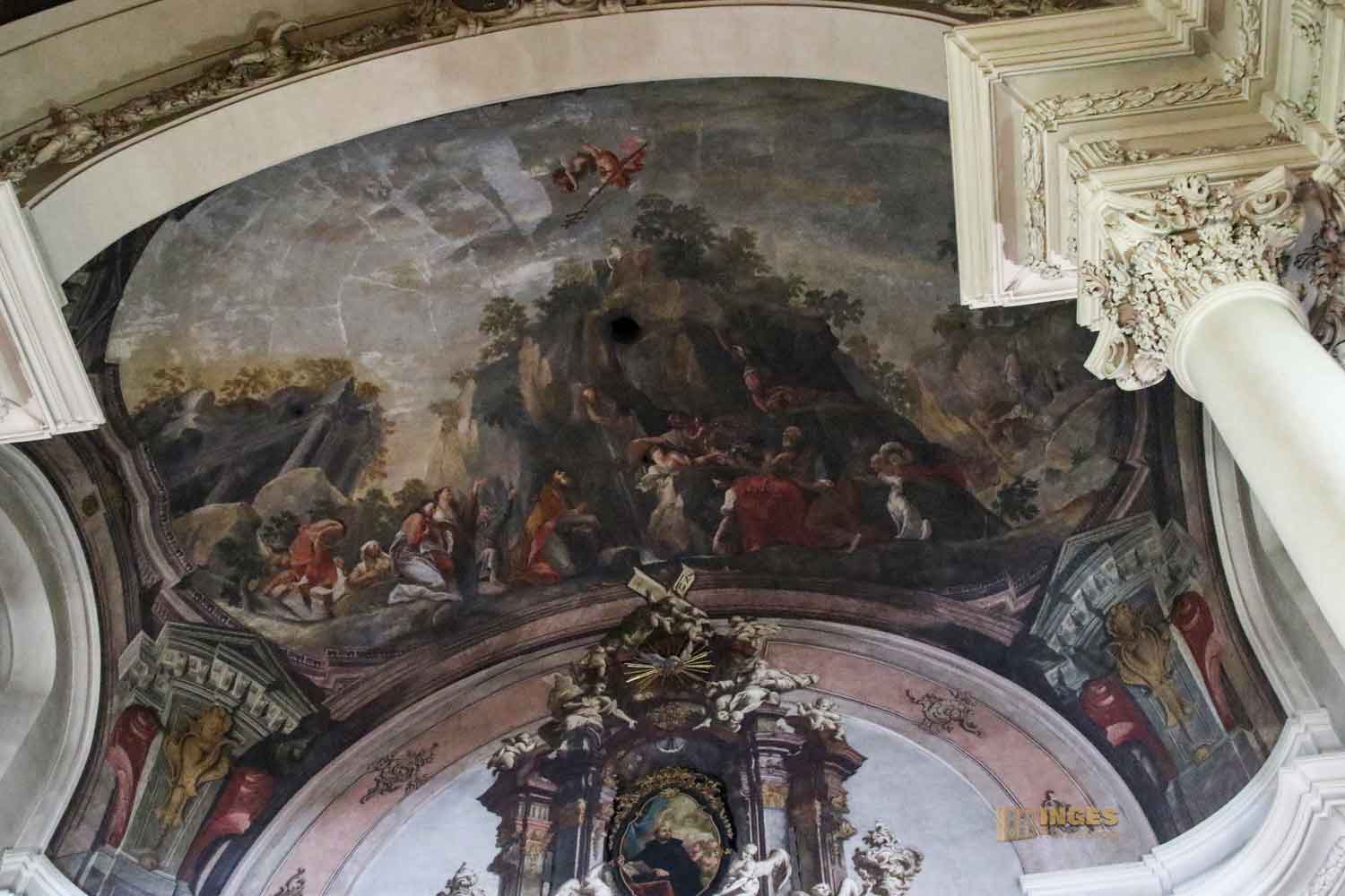 deckenmalerei altar kathedrale st.clemens altstadt prag 0411