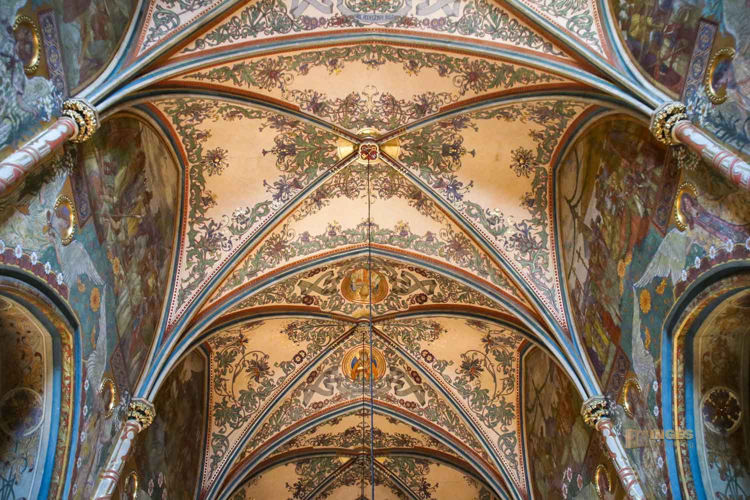 deckenmalerei basilika st.peter und paul prag vysehrad 7465