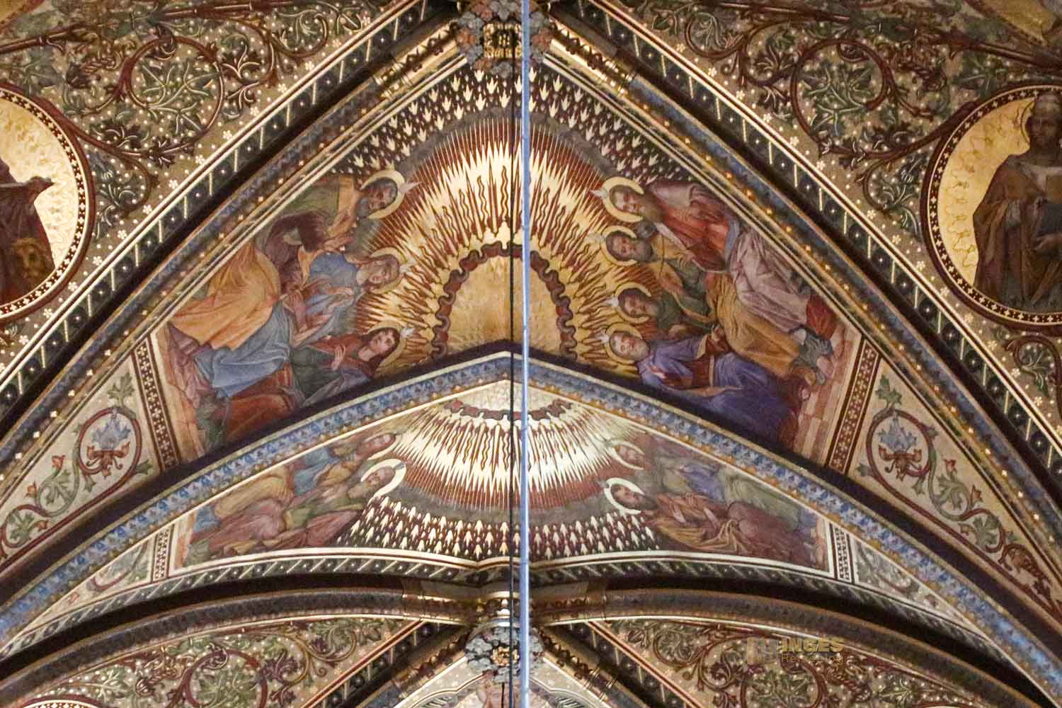 deckenmalerei basilika st.peter und paul prag vysehrad 7545