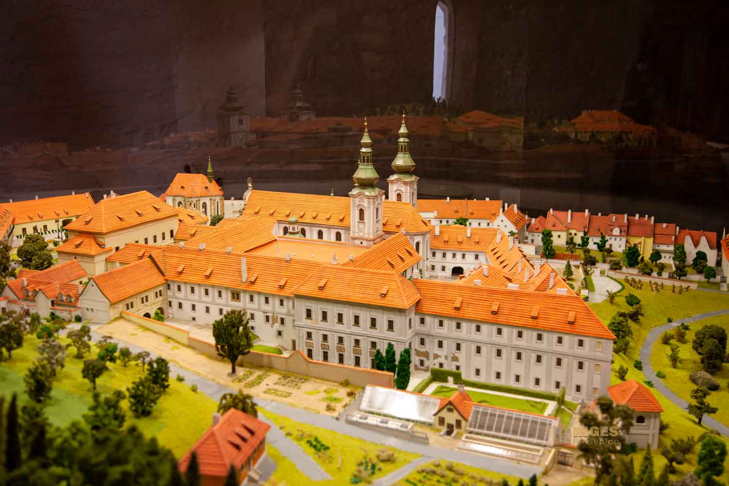 Modell von Kloster Strahov Prag 0402