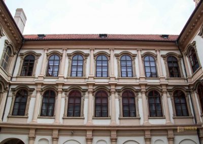 innenhof waldstein-palais prag 1761