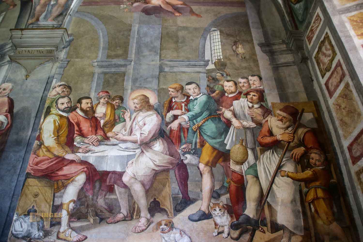 fresko jesus kreuzgang santo spirito florenz 7666