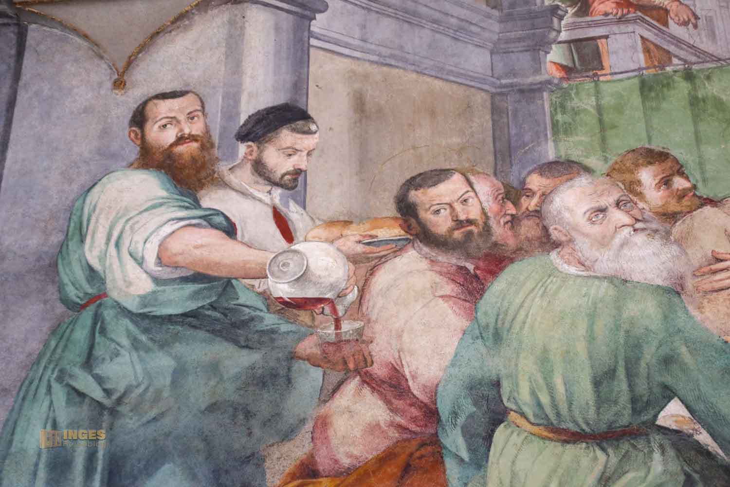 fresko jesus kreuzgang santo spirito florenz 7683