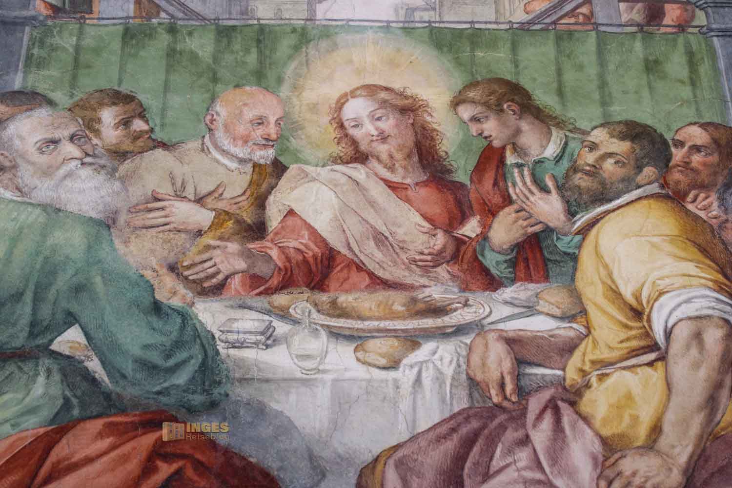 fresko jesus kreuzgang santo spirito florenz 7684