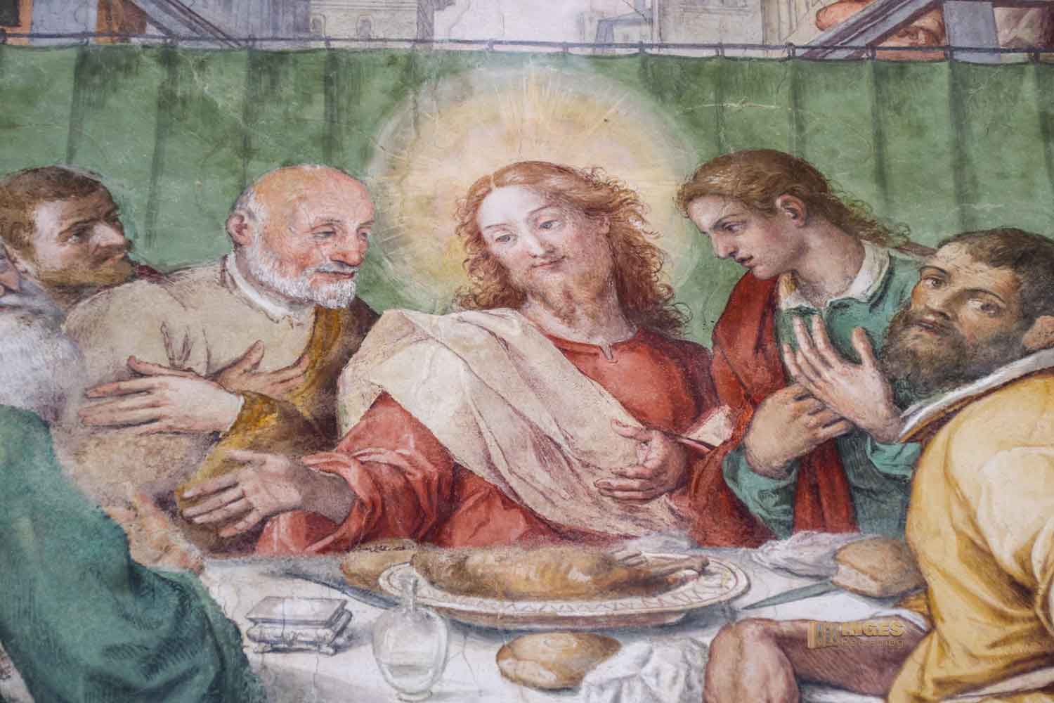 fresko jesus kreuzgang santo spirito florenz 7693