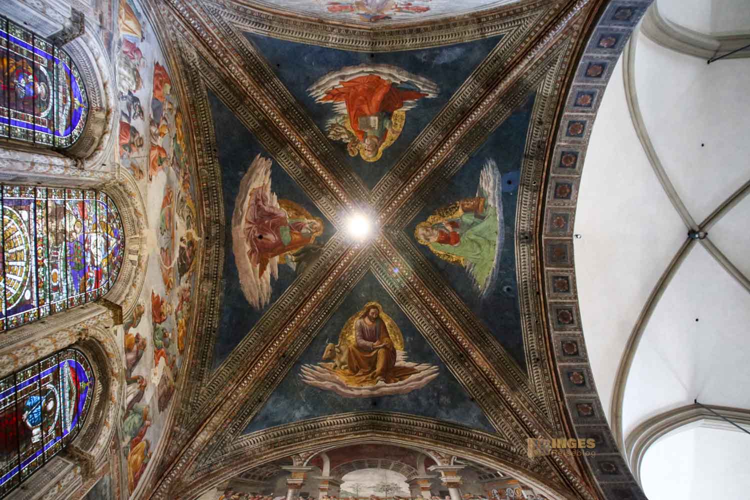 gewoelbe Tornabuoni-Kapelle basilika santa maria novella florenz 3272