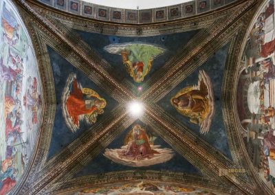 gewoelbe Tornabuoni-Kapelle basilika santa maria novella florenz 3278
