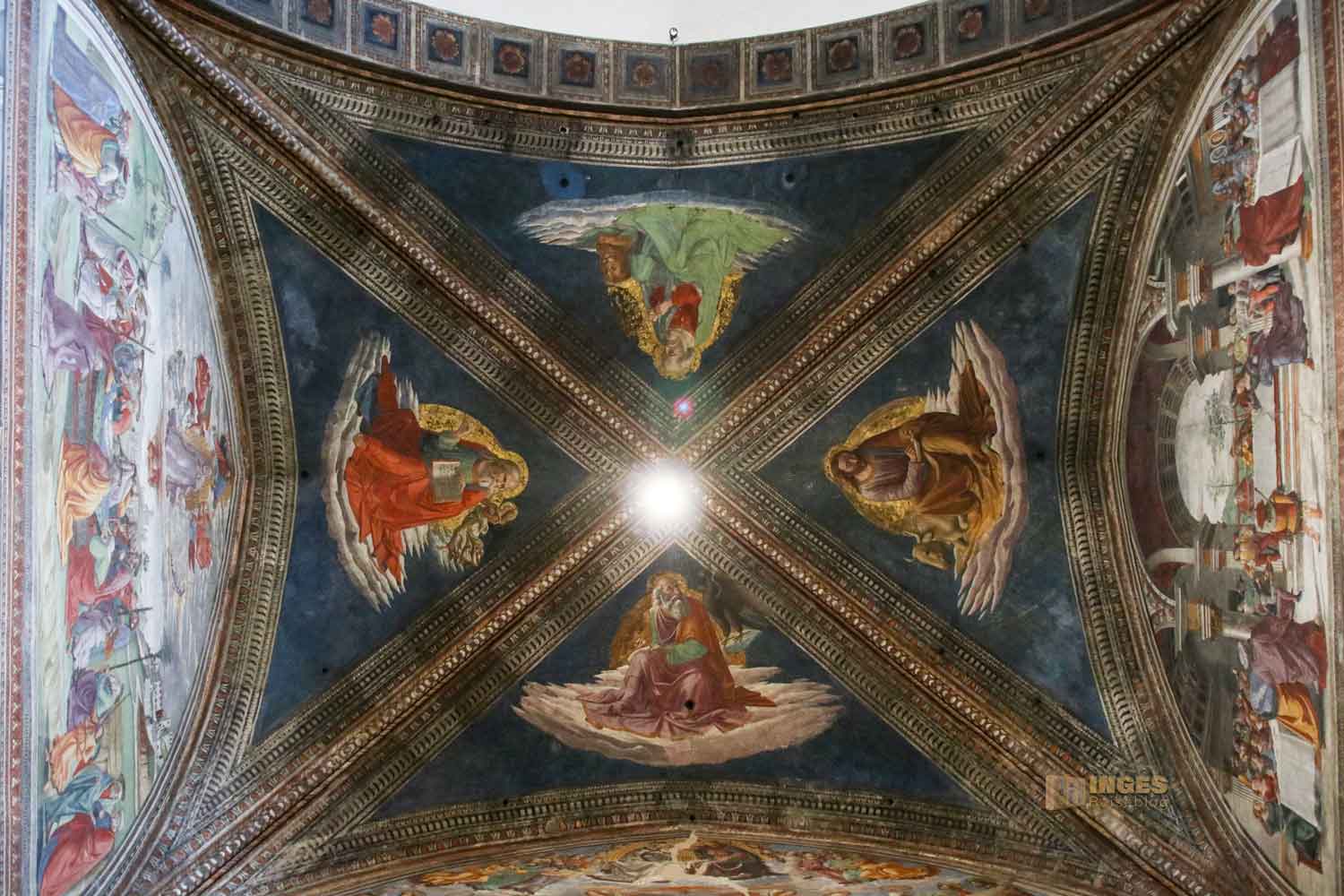 gewoelbe Tornabuoni-Kapelle basilika santa maria novella florenz 3278