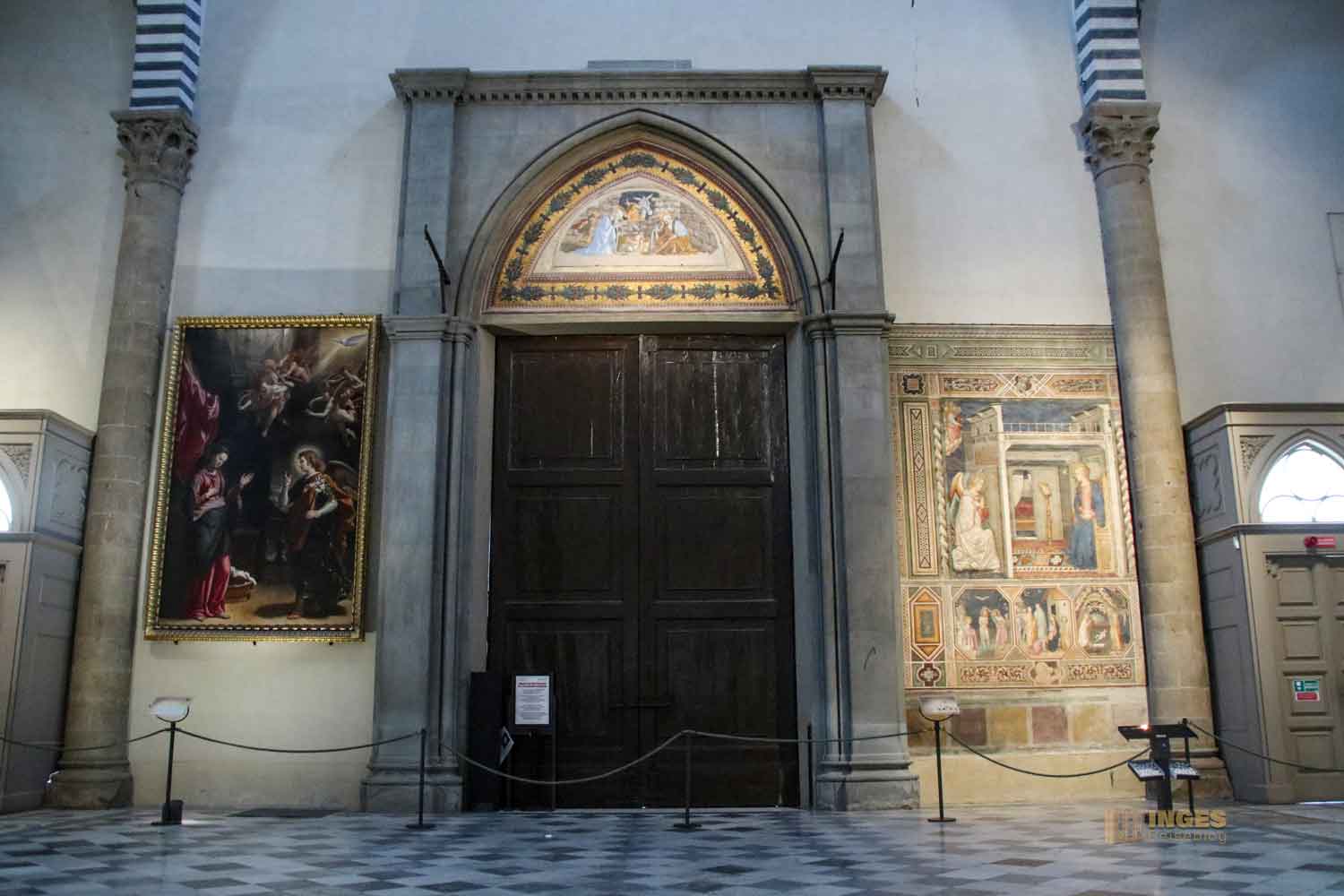 innenfront fassade basilika santa maria novella florenz 3006