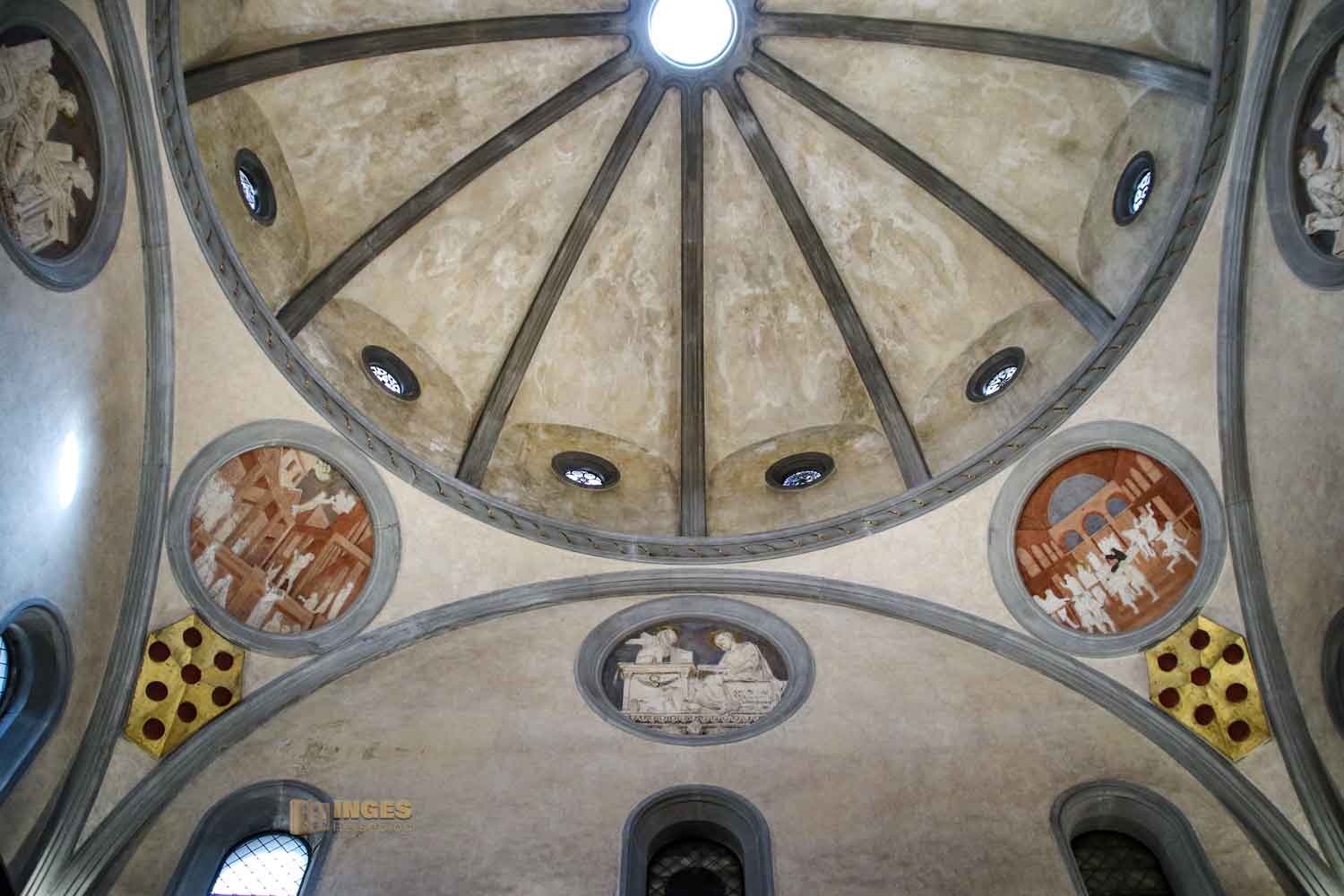 kuppel alte sakristei basilika san lorenzo florenz 3957