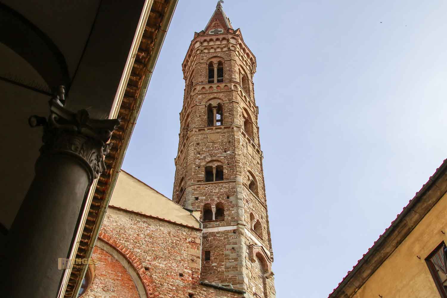 kirchturm badia fiorentina florenz 0989