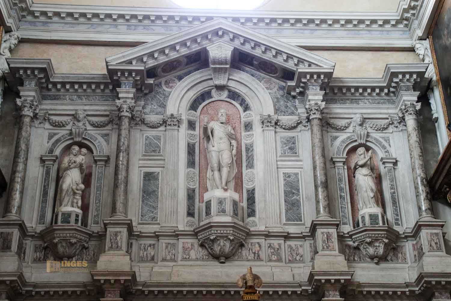 grabmonument jacopo fosarini kirche maria dei carmini venedig 0433