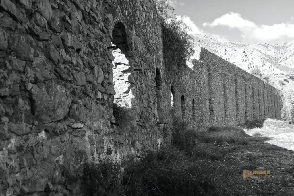 mina de los tres pacos bei cuevas del almanzora in schwarz weiss 2557 sw