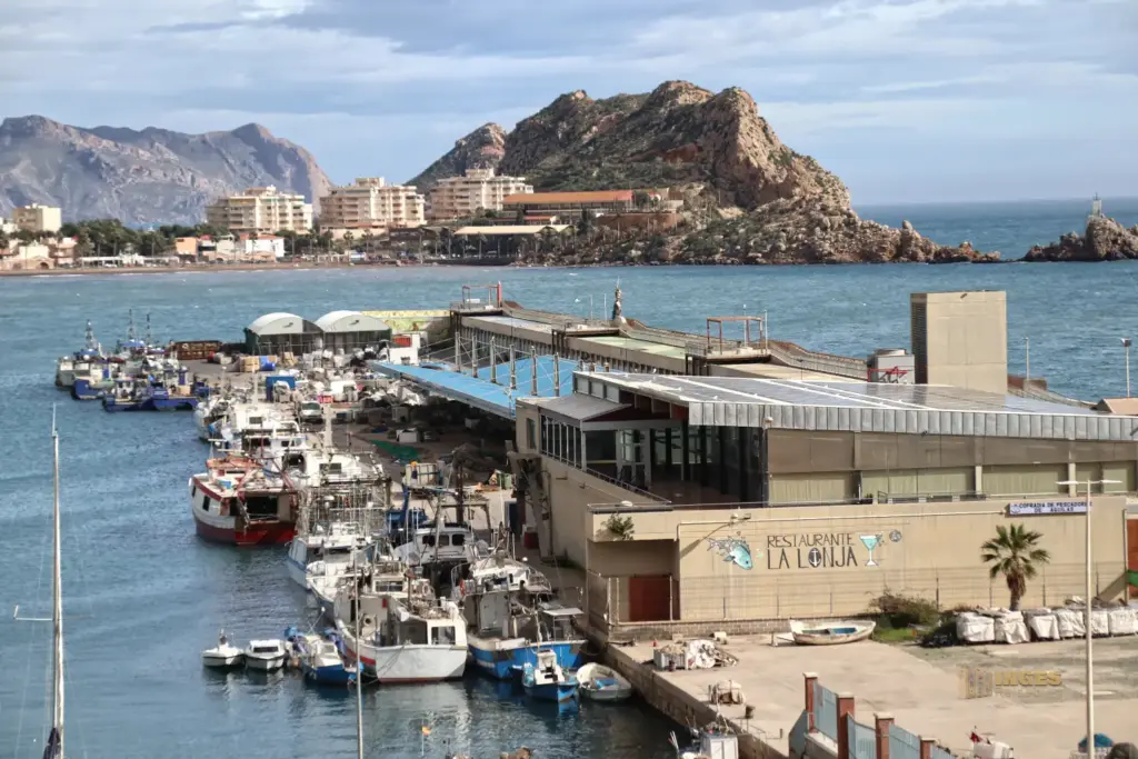 blick auf die lonja in aguilas_3503