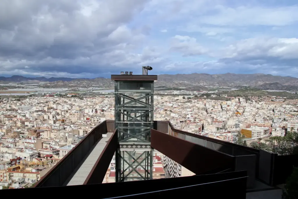 blick vom castillo de San juan de las aguilas auf aguilas_3459